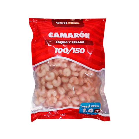 CAMARÓN 100/150 COCIDO Y PELADO ECONÓMICO 1 KG (Caja)